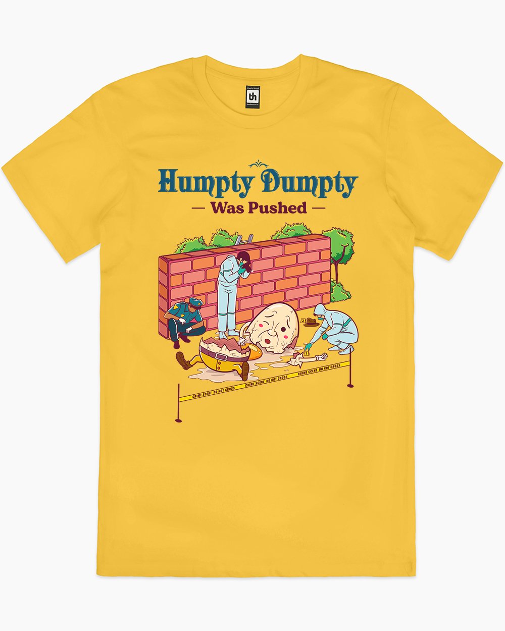 Humpty Dumpty was Pushed T-Shirt Europe Online #colour_yellow