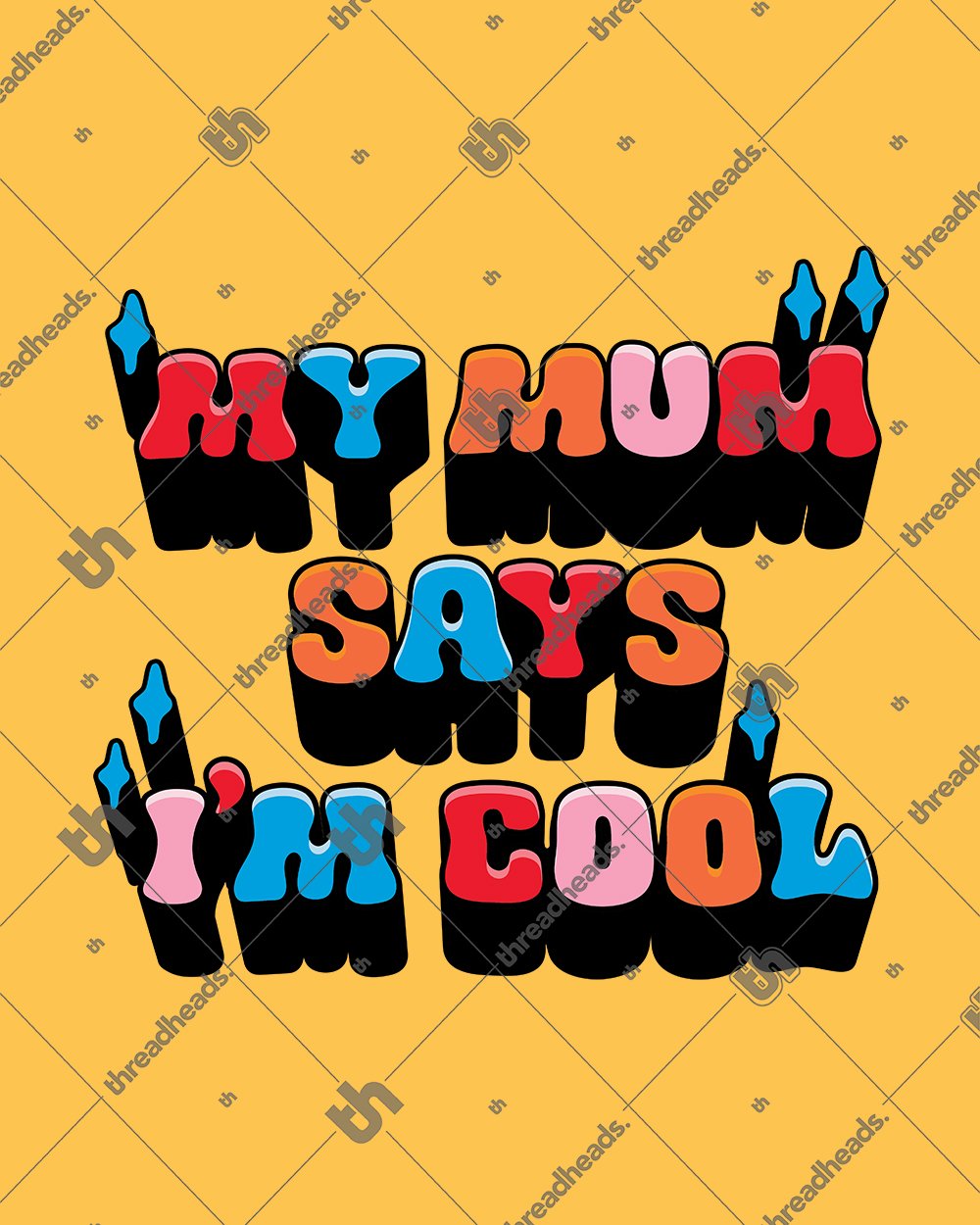 My Mum Says I'm Cool T-Shirt Europe Online #colour_yellow