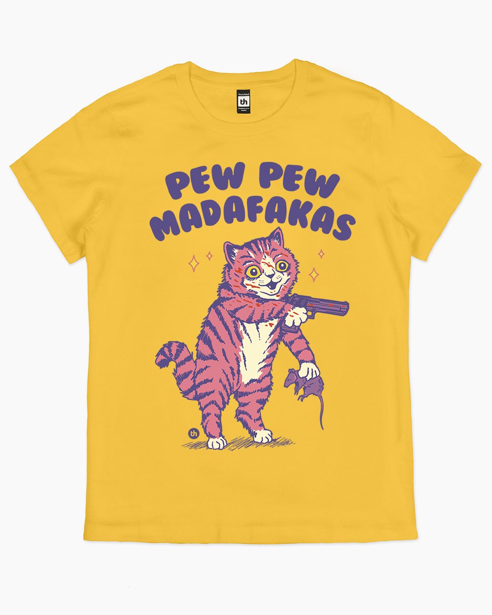 Pew Pew Madafakas T-Shirt Australia Online #colour_yellow