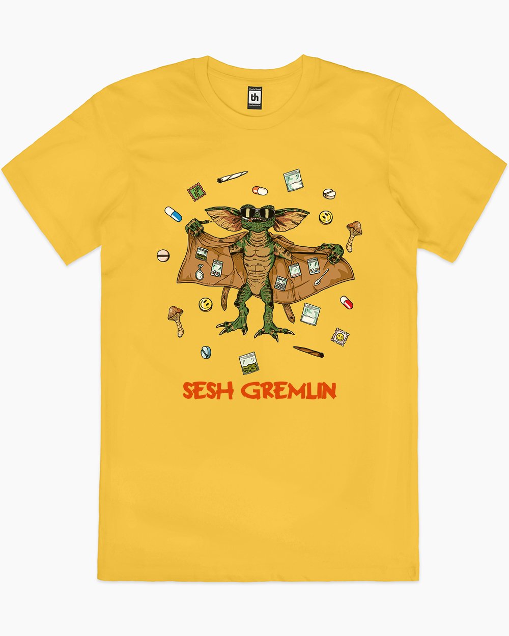 Sesh Gremlin T-Shirt Europe Online #colour_yellow