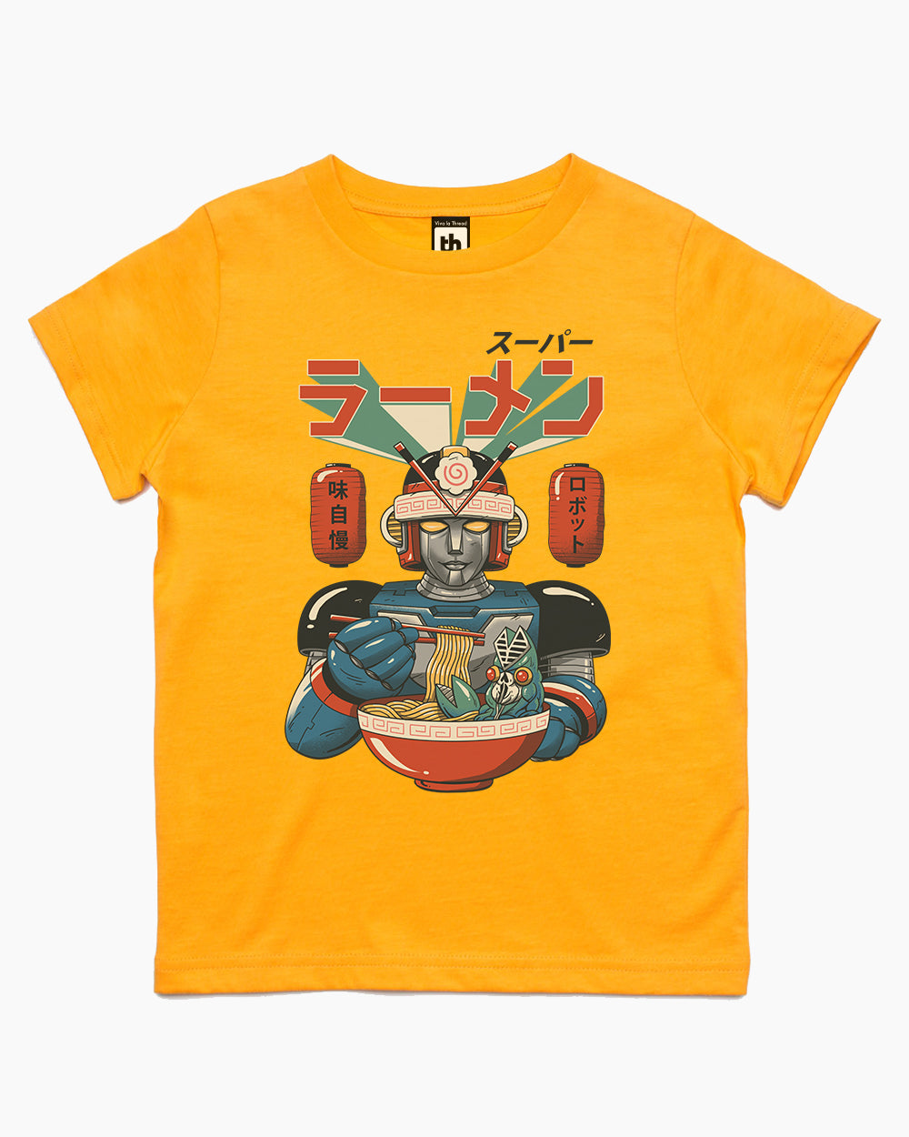 Super Ramen Bot Kids T-Shirt Europe Online #colour_yellow